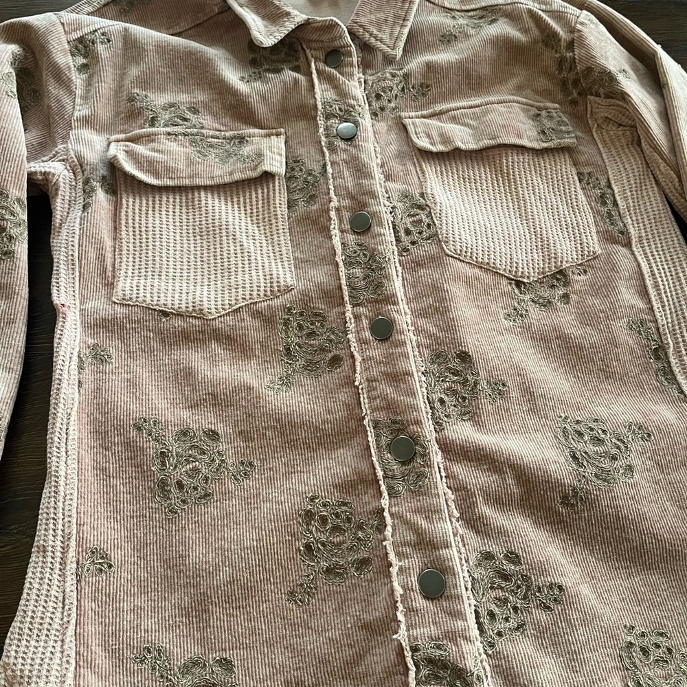 Floral Patterned Men's Jacket - Picture 2 of 4
